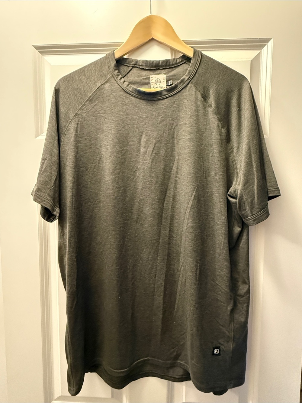 Relaxed Crew Neck Tee in Charcoal by